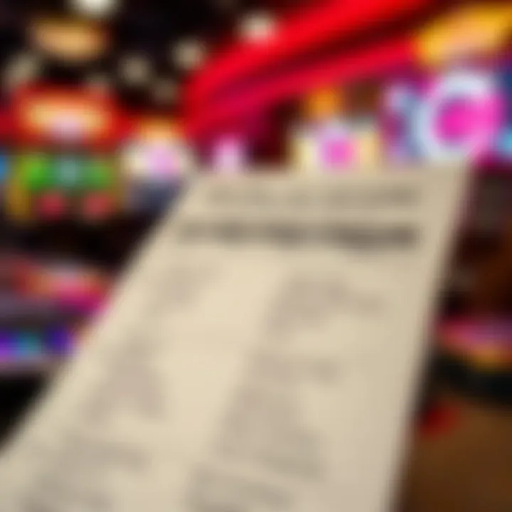 A close-up of a sports betting slip with various bet types illustrated