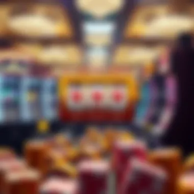 A detailed infographic illustrating the strategic features and mechanics of Caesars Slots.