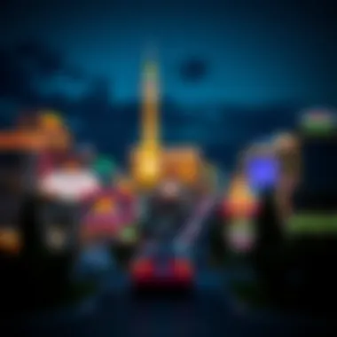 A stunning view of the Las Vegas Strip illuminated at night