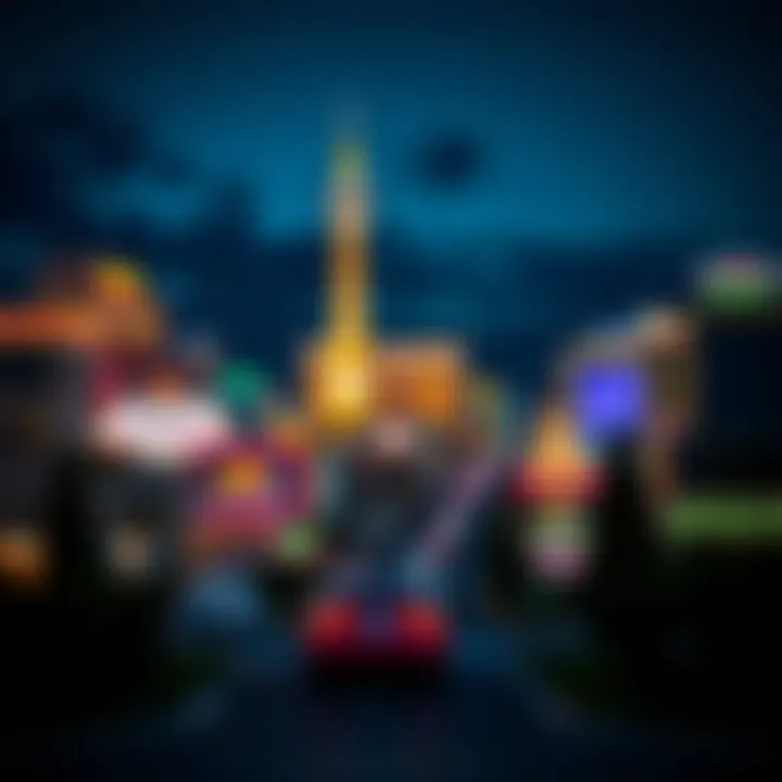 A stunning view of the Las Vegas Strip illuminated at night