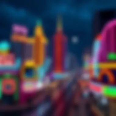 A panoramic view showcasing the entertainment district of Atlantic City