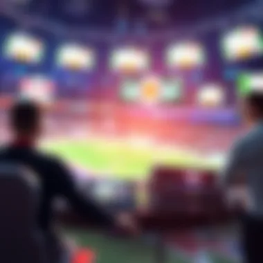 Technological Innovations in Mobile Betting An illustration of technological advancements enhancing mobile sports betting experiences.