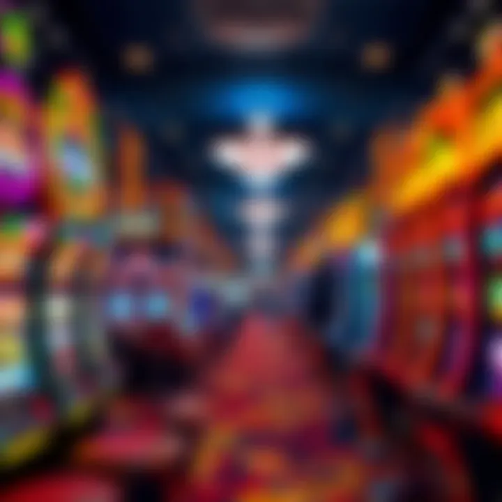 A bustling casino floor showcasing diverse gaming options