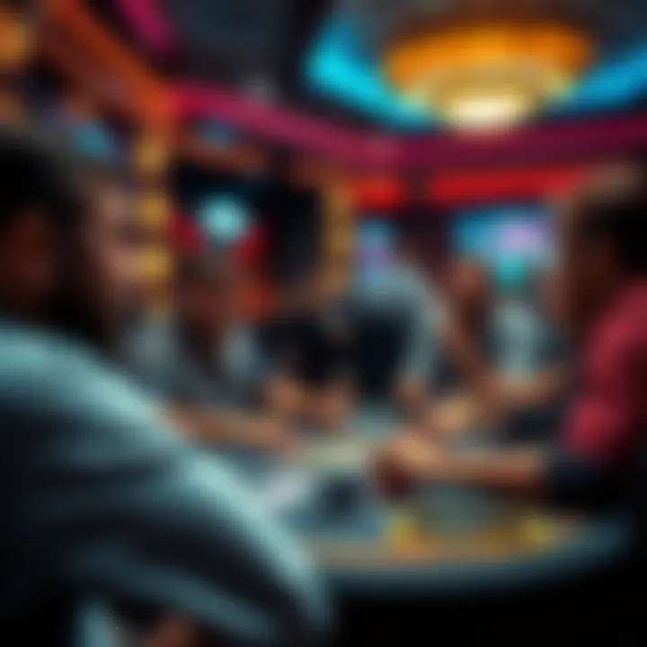 Group discussion among players in an online poker chat room