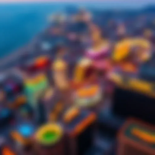 Aerial view of Atlantic City showcasing its vibrant casino landscape