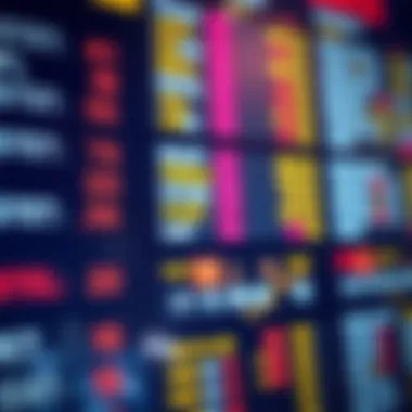 Close-up of sports betting odds displayed on a digital board