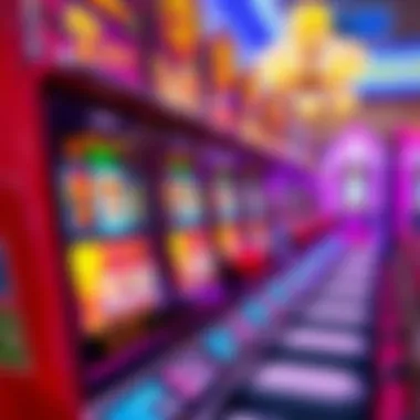 Colorful online slot machine interface