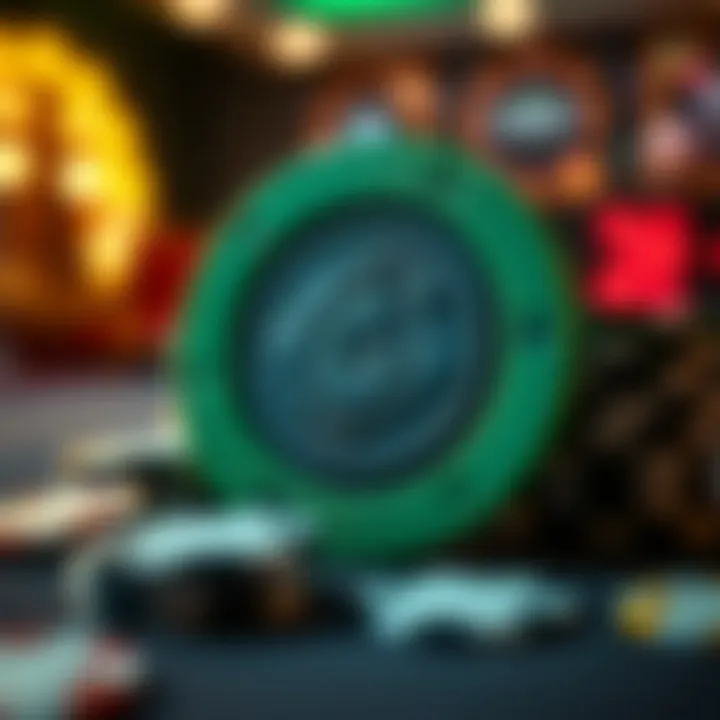 Psychological elements of gambling depicted through abstract art.