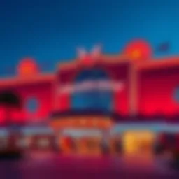 Exterior view of Thunderbird Casino showcasing its vibrant architecture