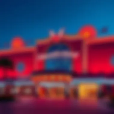 Exterior view of Thunderbird Casino showcasing its vibrant architecture