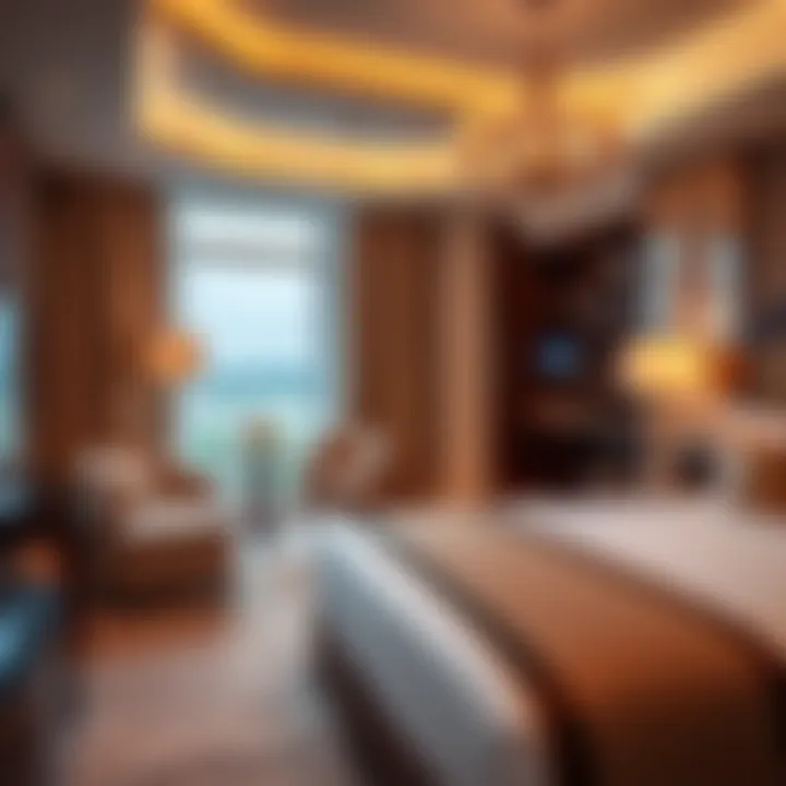 Elegant hotel room showcasing luxury accommodations