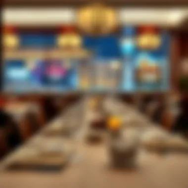 Exquisite Dining Experience Elegant dining setup in a Las Vegas restaurant