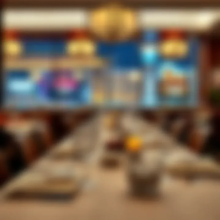 Exquisite Dining Experience Elegant dining setup in a Las Vegas restaurant