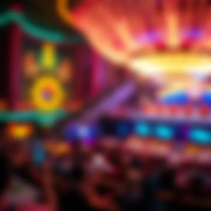 Captivating Entertainment Spectacle Vibrant entertainment show at a resort