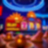 Visual representation of online slot games with vibrant graphics