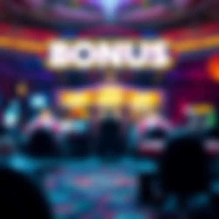 Visual representation of various types of bonuses available to players