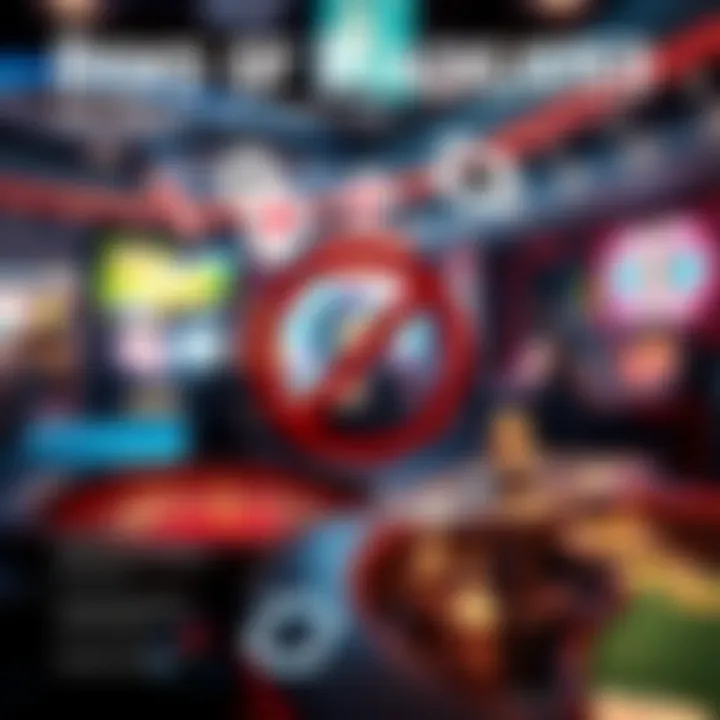 An infographic illustrating the risks associated with blacklisted gambling sites