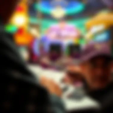 A traveler budgeting for a trip with a calculator and travel brochures