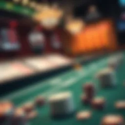 Visual representation of money line betting concepts