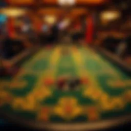 Intricate design of a Paigow table layout