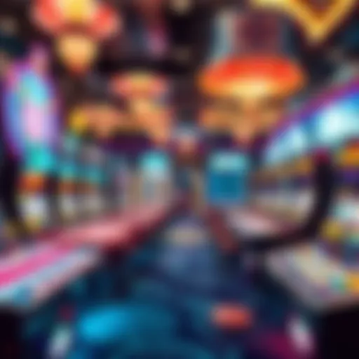 Visual representation of pop slot codes in a digital environment