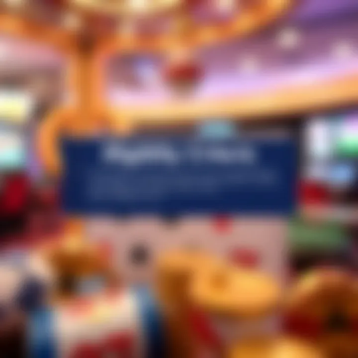 Graphic showing eligibility criteria for free spin bonuses