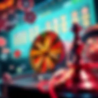 Illustration depicting the concept of free spins in online casinos