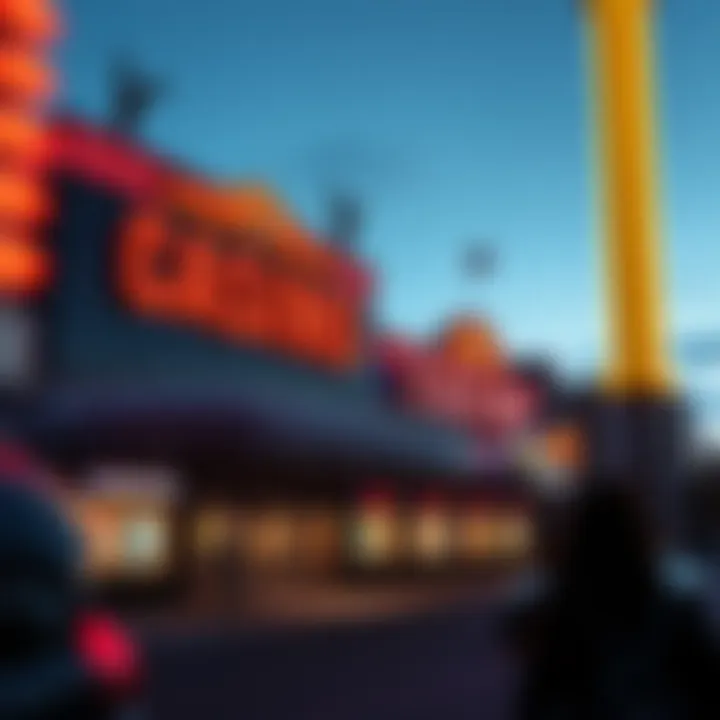 Exterior View of a Casino in Illinois Casino and betting venue exterior