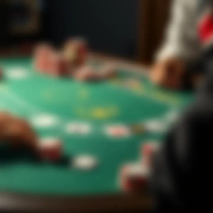 Strategic Moves in Blackjack Diagram illustrating strategic moves in Blackjack gameplay