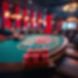 Visual representation of Blackjack table layout