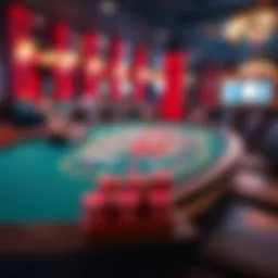 Visual representation of Blackjack table layout