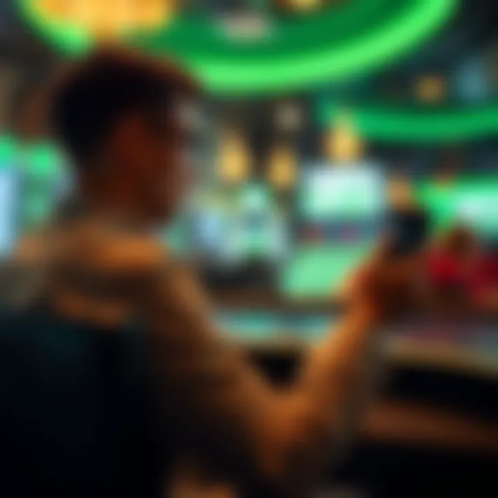 User navigating through the Unibet Sportsbook app features