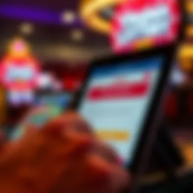 Virginia Lottery registration form on a device