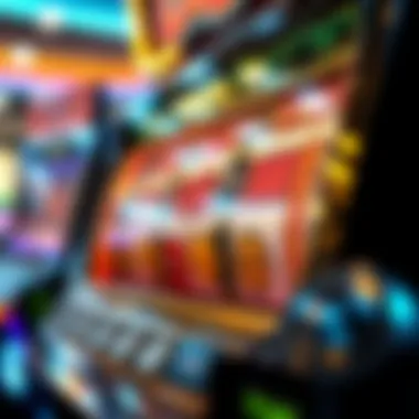 A high-definition close-up of winning combinations on a volcano slot