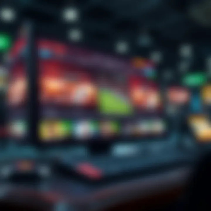 A vibrant online sports betting interface showcasing various sporting events