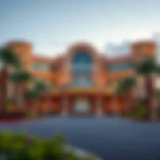 Exterior view of Wind Creek Casino showcasing its architectural design