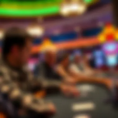 Daily poker tournament action at Winstar